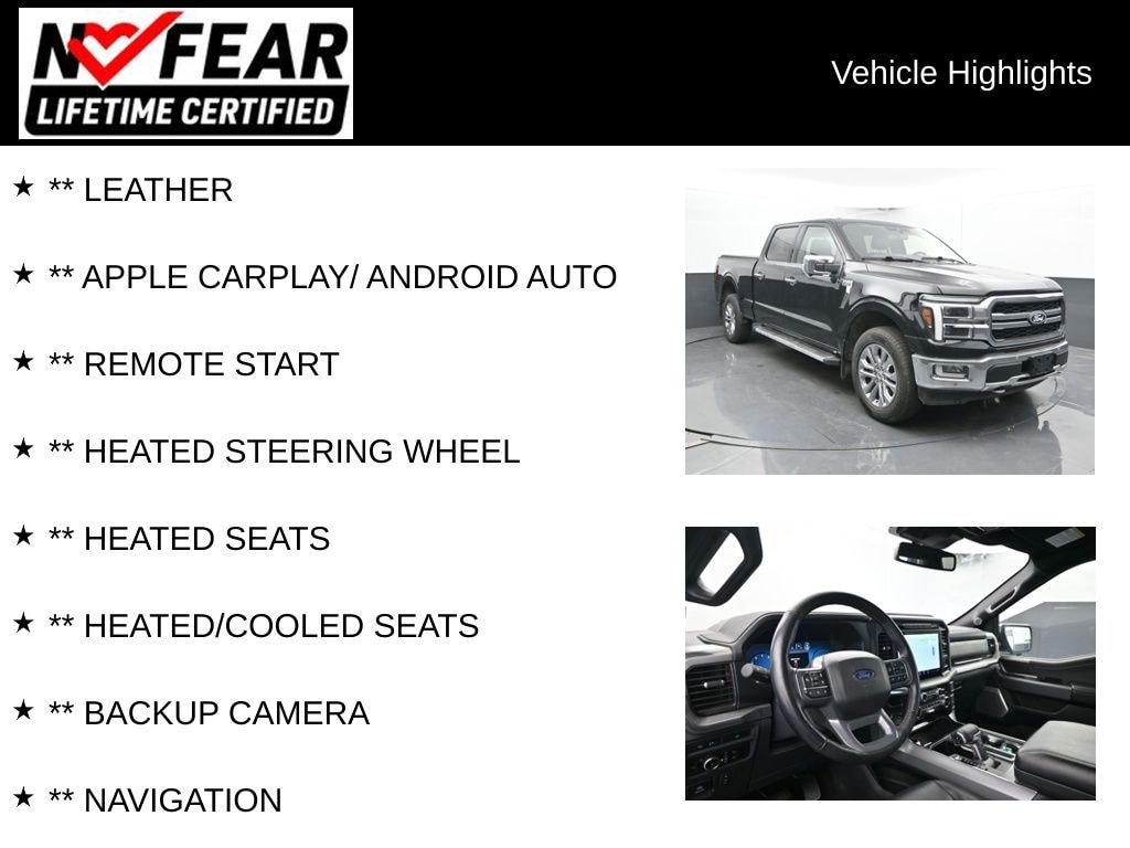 Certified 2024 Ford F-150 Lariat Truck SuperCrew Cab