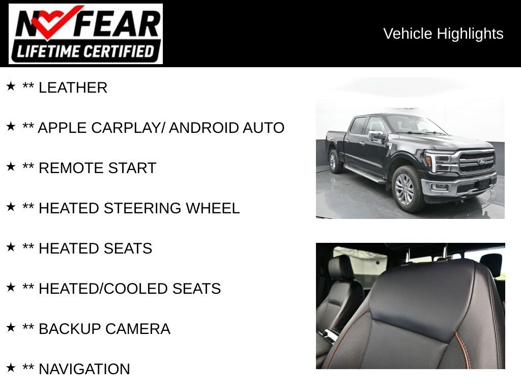 Certified 2024 Ford F-150 Lariat Truck SuperCrew Cab