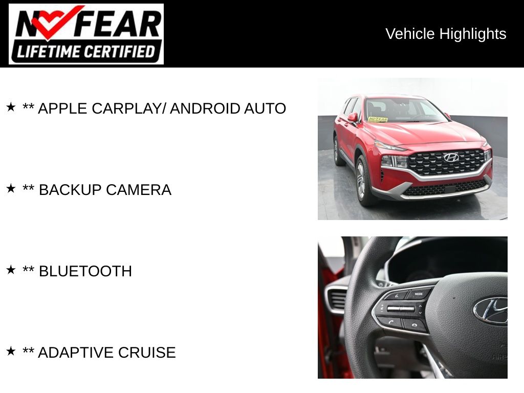 Certified 2022 Hyundai Santa Fe SE with VIN 5NMS14AJ3NH393536 for sale in Delavan, WI