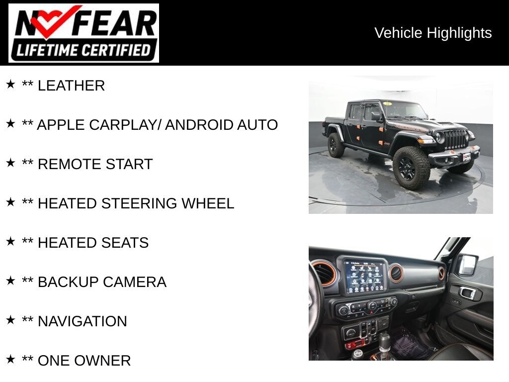 Certified 2022 Jeep Gladiator Mojave Truck Crew Cab