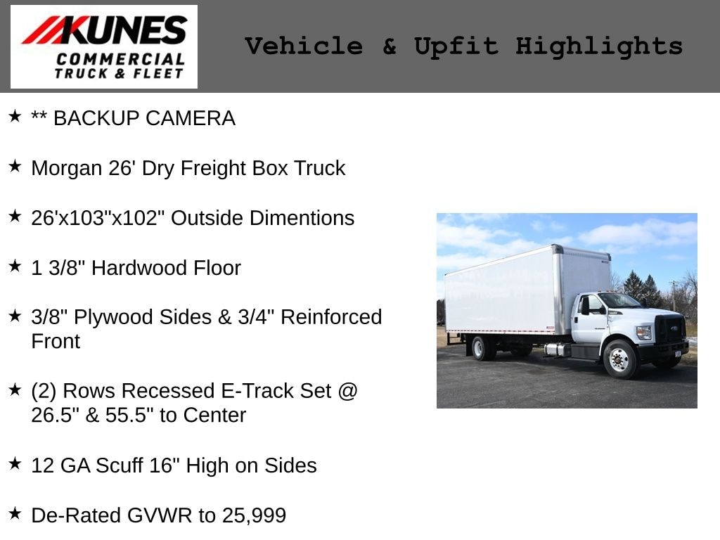 New 2026 Ford F-750 Diesel Base Box Truck Truck Regular Cab