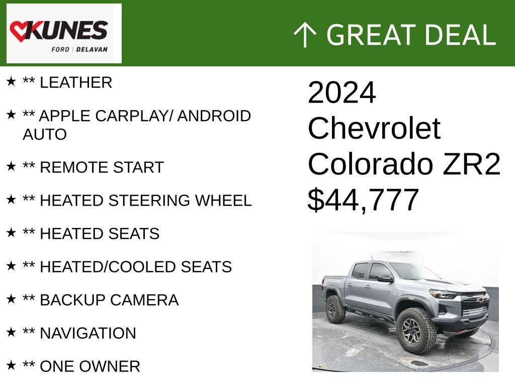 Certified 2024 Chevrolet Colorado ZR2 Truck Crew Cab