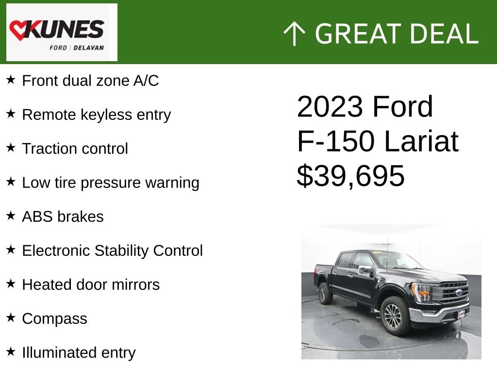 Certified 2023 Ford F-150 Lariat Truck SuperCrew Cab