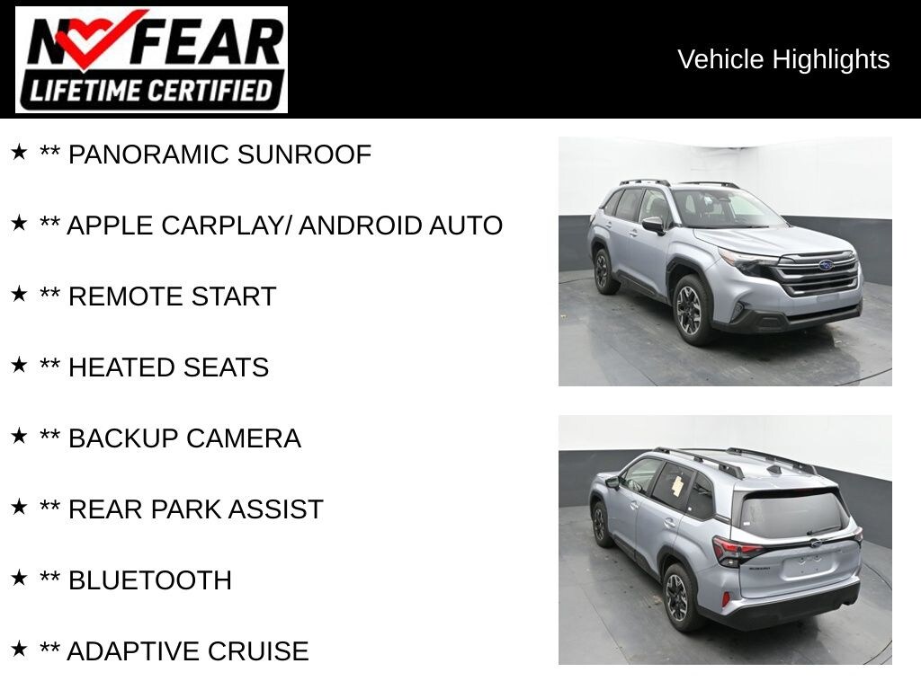 Certified 2025 Subaru Forester Premium SUV