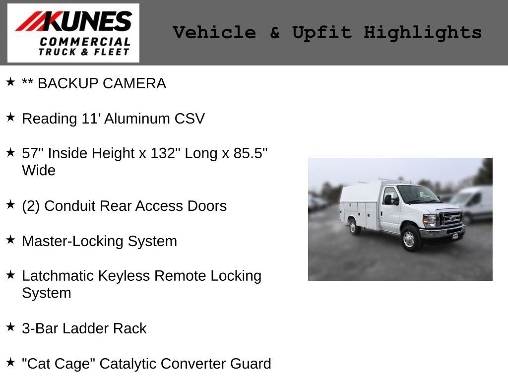 New 2025 Ford E-350 Cutaway Base Enclosed Service Body Truck