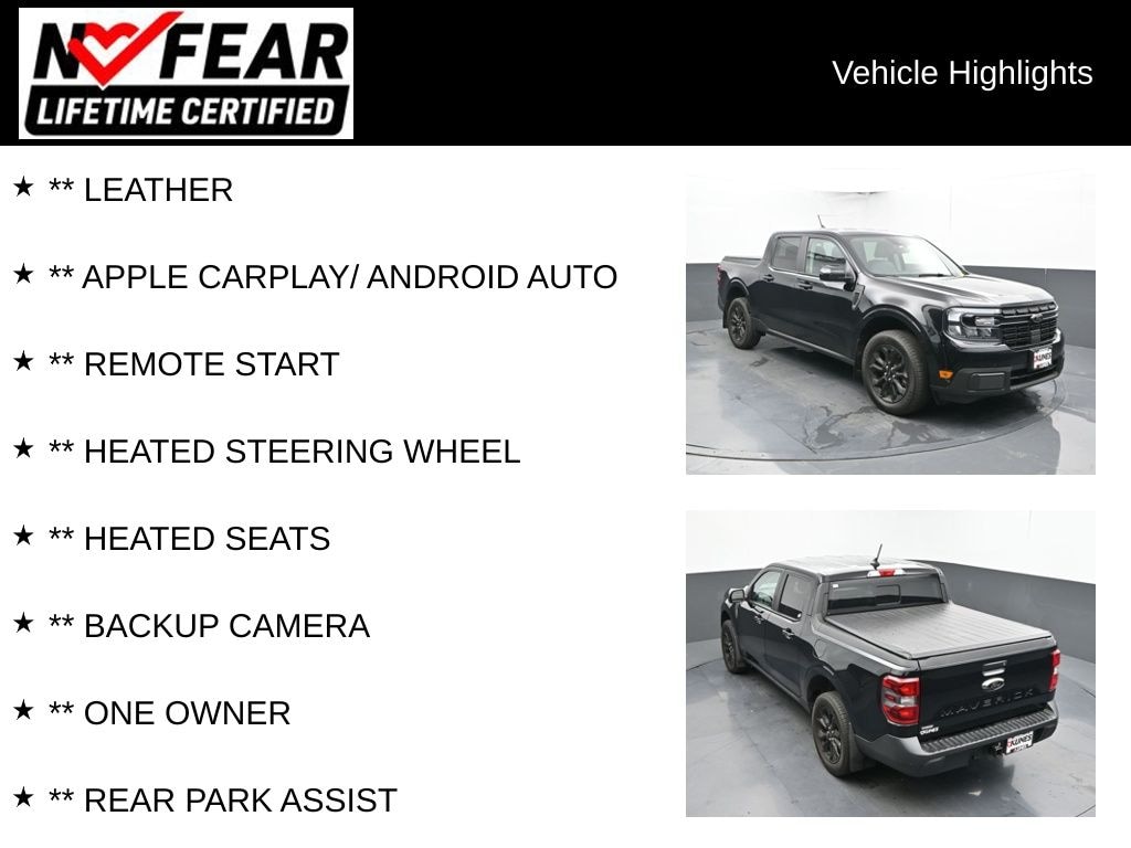 Certified 2023 Ford Maverick Lariat Truck SuperCrew