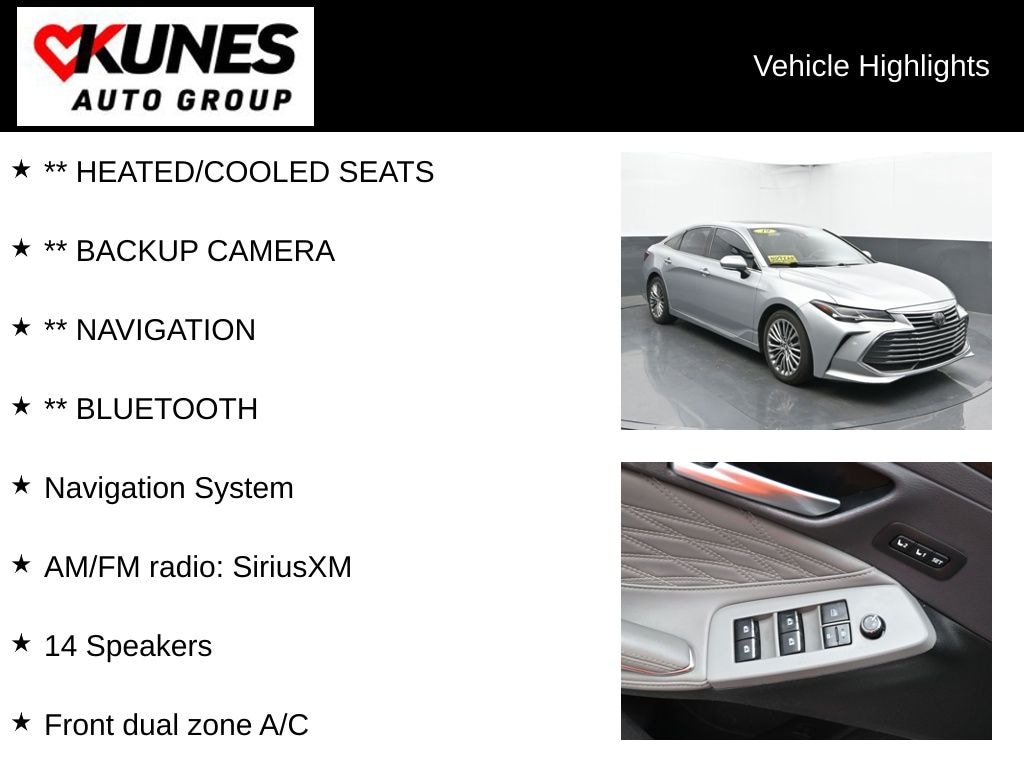 Used 2019 Toyota Avalon Limited Sedan