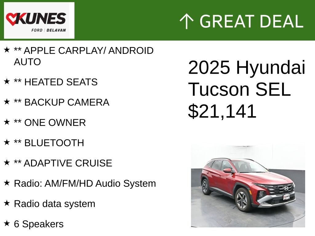 Certified 2025 Hyundai Tucson SEL SUV