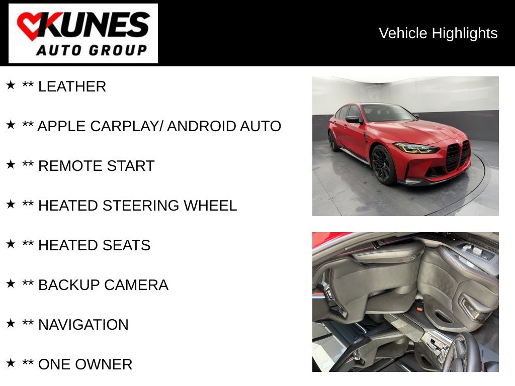 Certified 2023 BMW M3 Sedan Base with VIN WBS43AY01PFN71676 for sale in Delavan, WI