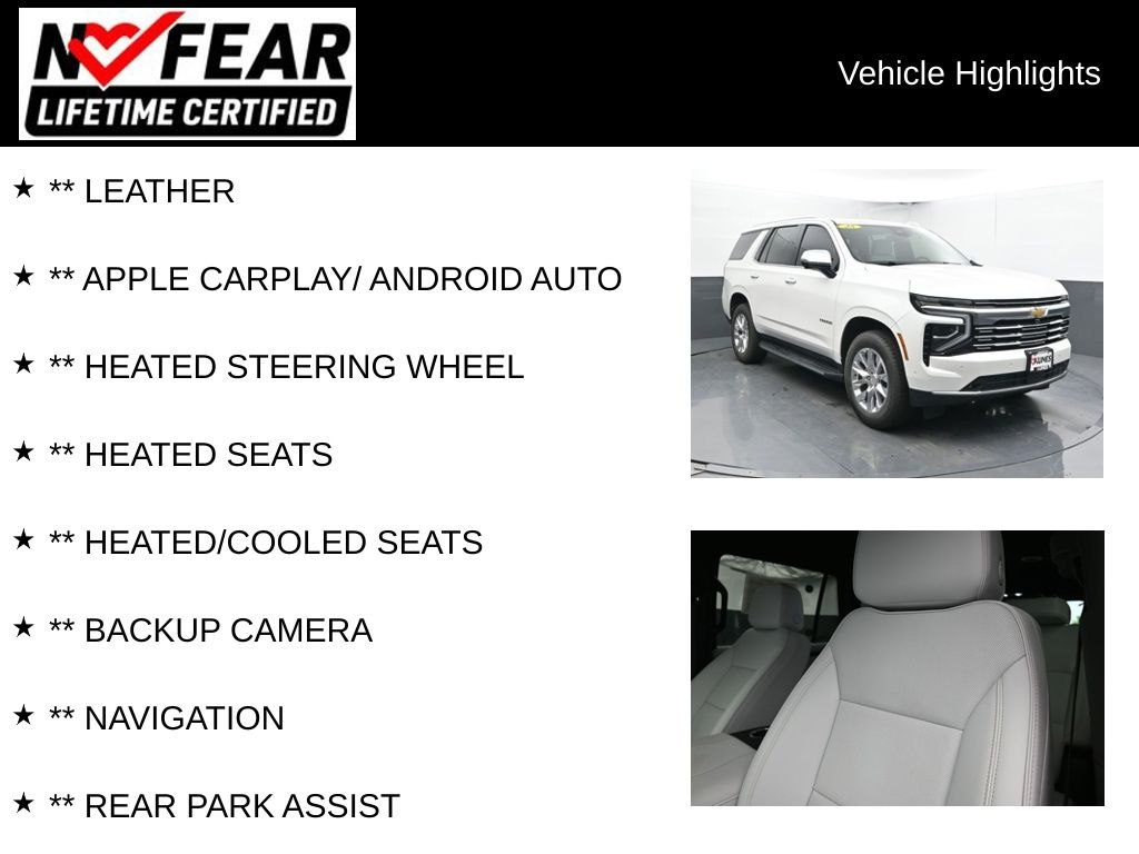 Used 2025 Chevrolet Tahoe Premier SUV