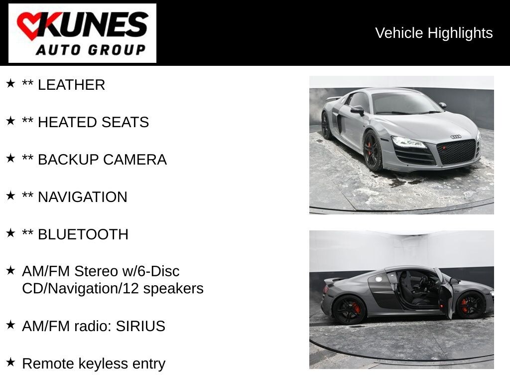 Used 2010 Audi R8 5.2 Quattro VF Supercharger 700HP+ Coupe