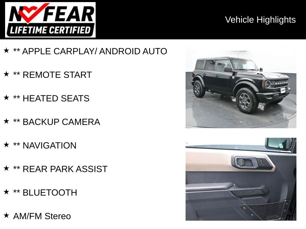 Certified 2025 Ford Bronco Big Bend SUV