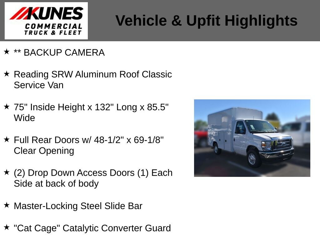 New 2025 Ford E-350 Cutaway Base Enclosed Service Body Truck