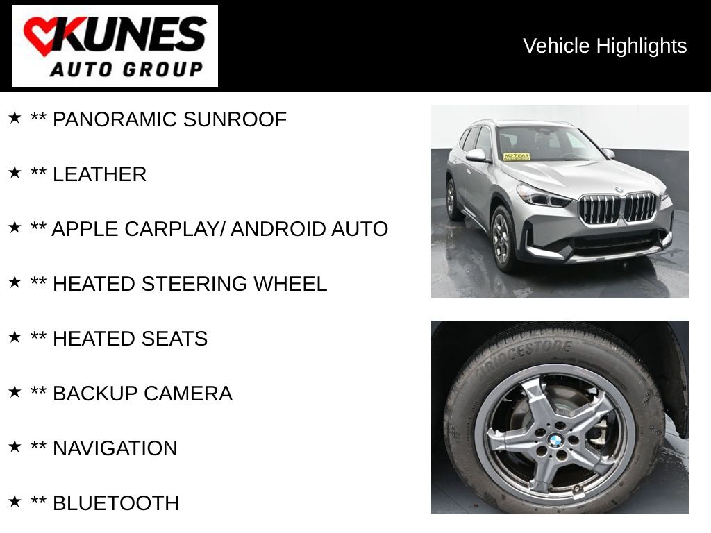 Certified 2024 BMW X1 28i with VIN WBX73EF03R5Y92919 for sale in Delavan, WI