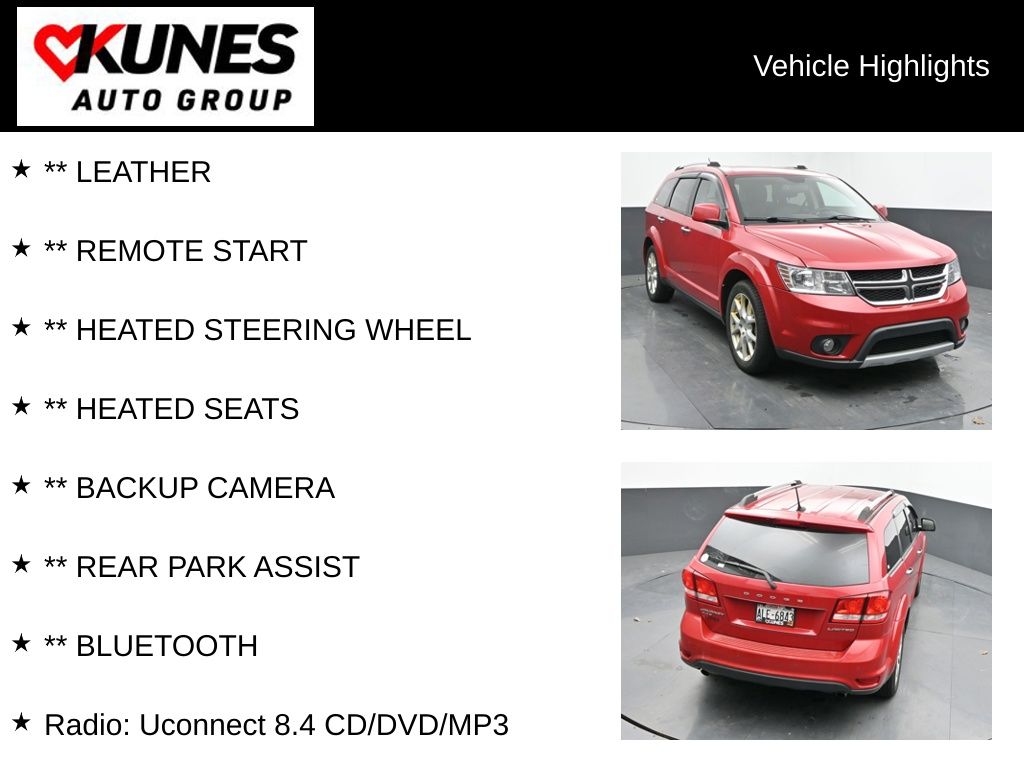 Used 2014 Dodge Journey Limited with VIN 3C4PDDDGXET237929 for sale in Delavan, WI