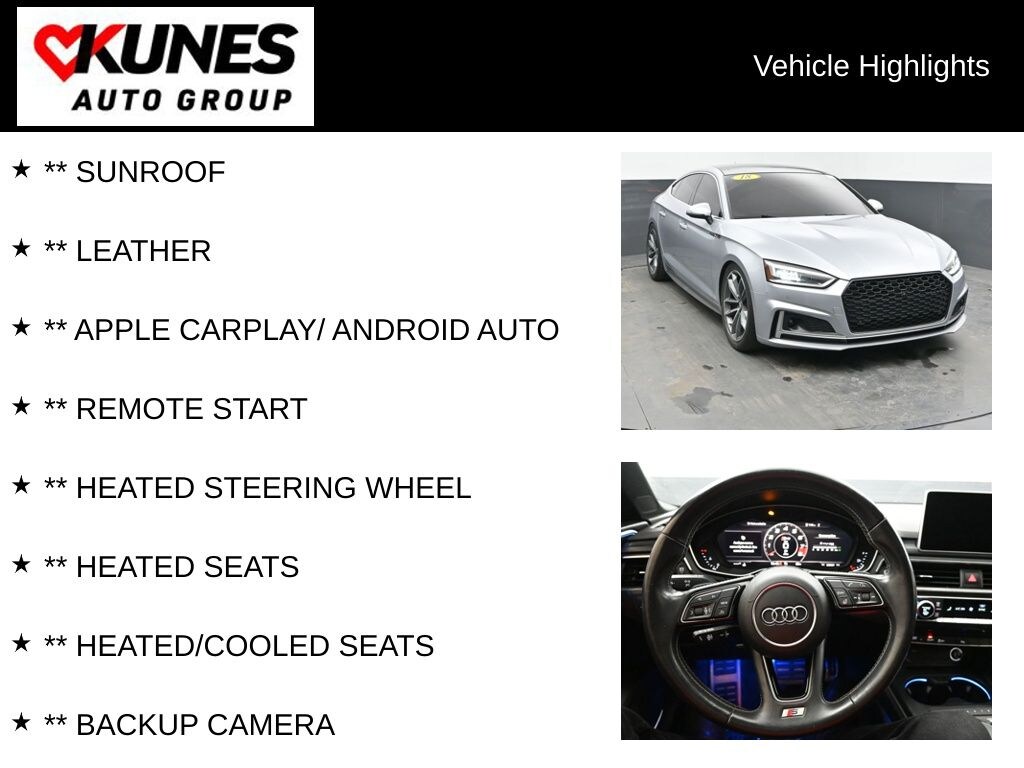 Used 2018 Audi S5 3.0T Prestige Quattro Sportback