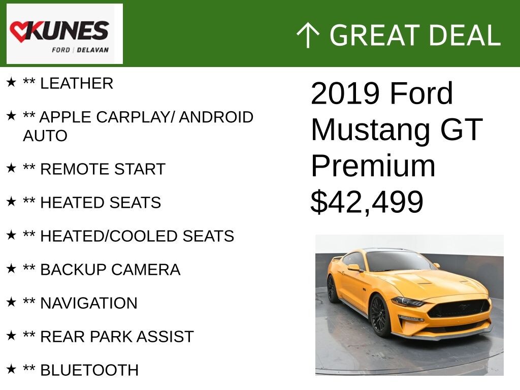 Certified 2019 Ford Mustang GT Premium Stage 2 Roush Supercharged! Coupe