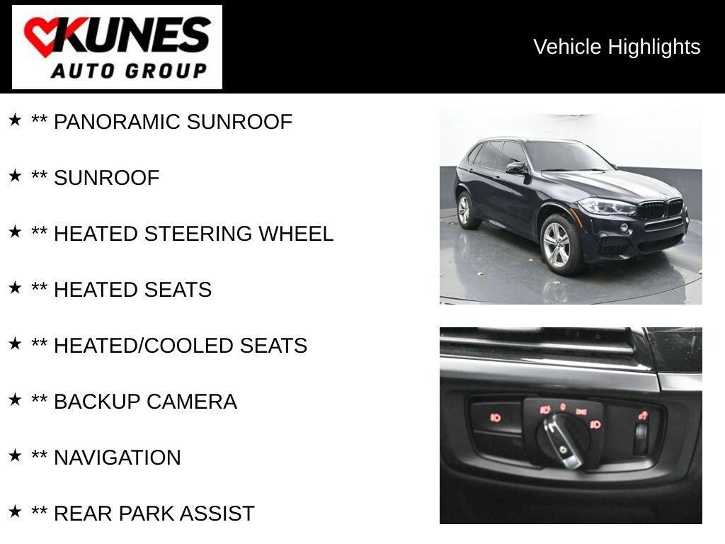 Used 2016 BMW X5 xDrive50i M SPORT PKG, EXECUTIVE, & MORE! SUV