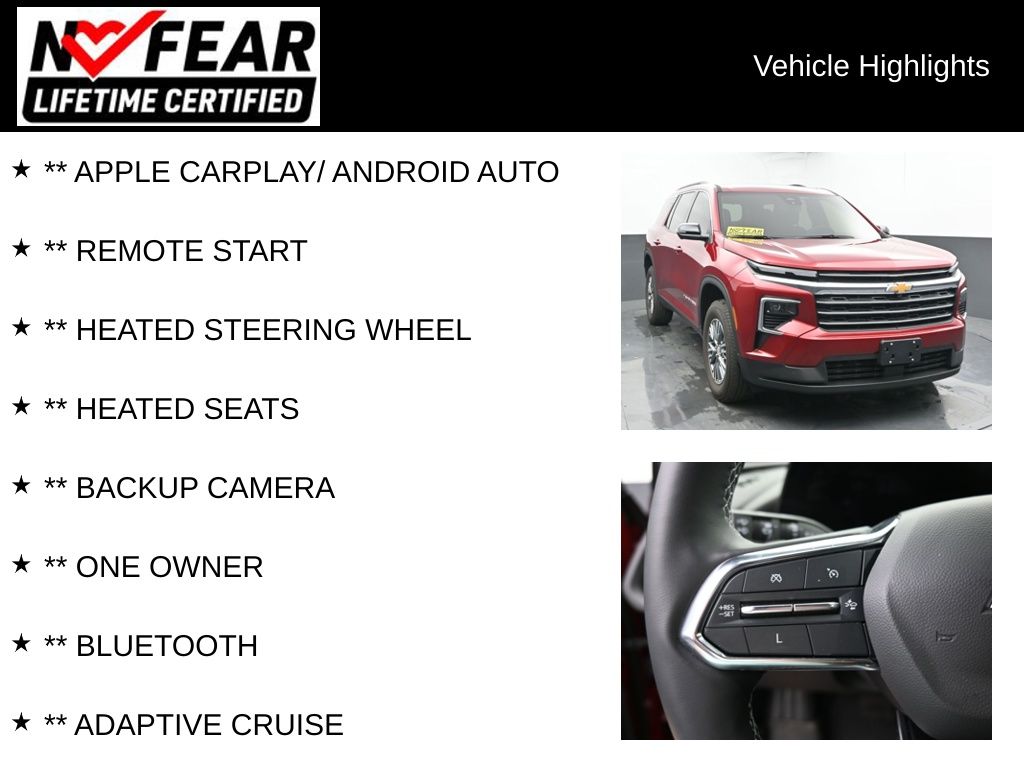 Certified 2024 Chevrolet Traverse 1LT with VIN 1GNERGKS2RJ156784 for sale in Delavan, WI