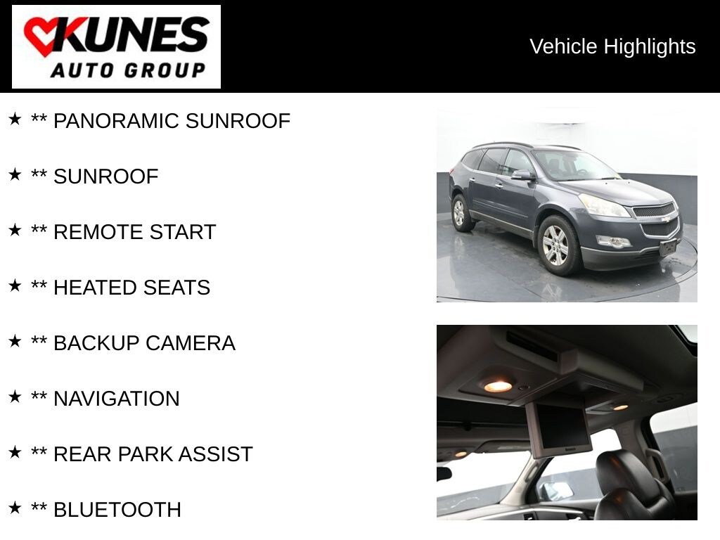 Used 2012 Chevrolet Traverse 2LT 2LT SUV