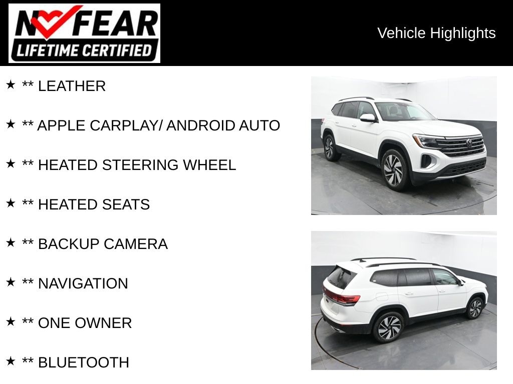 Certified 2025 Volkswagen Atlas 2.0T SE w/Technology SUV