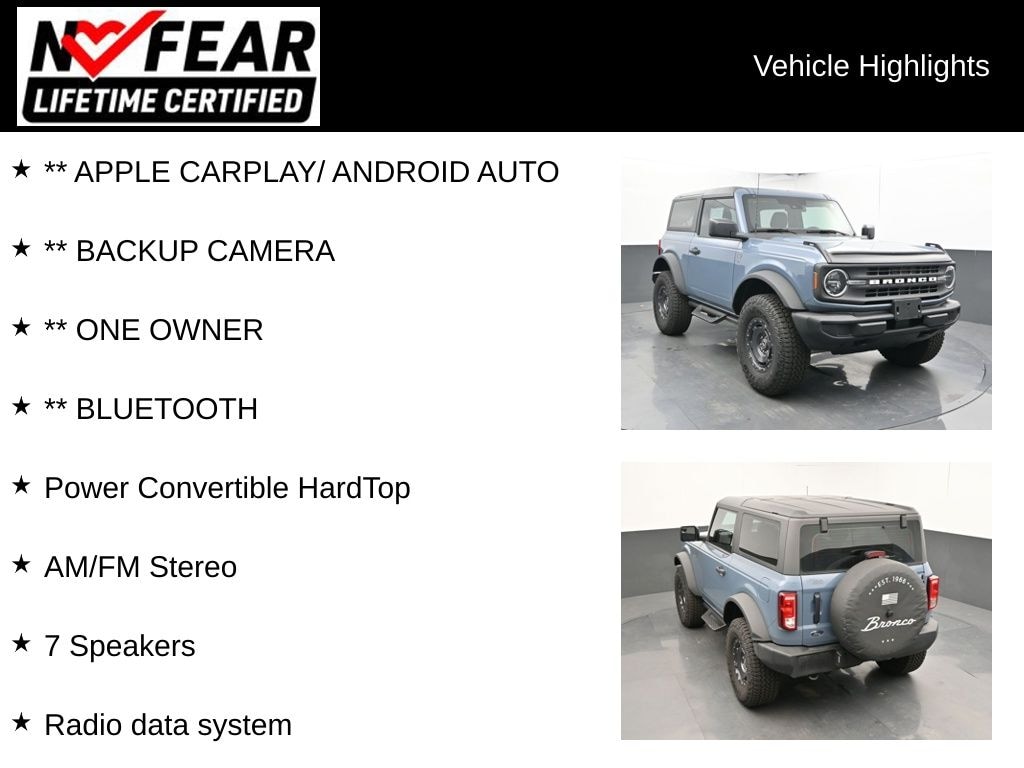 Certified 2025 Ford Bronco Base SUV