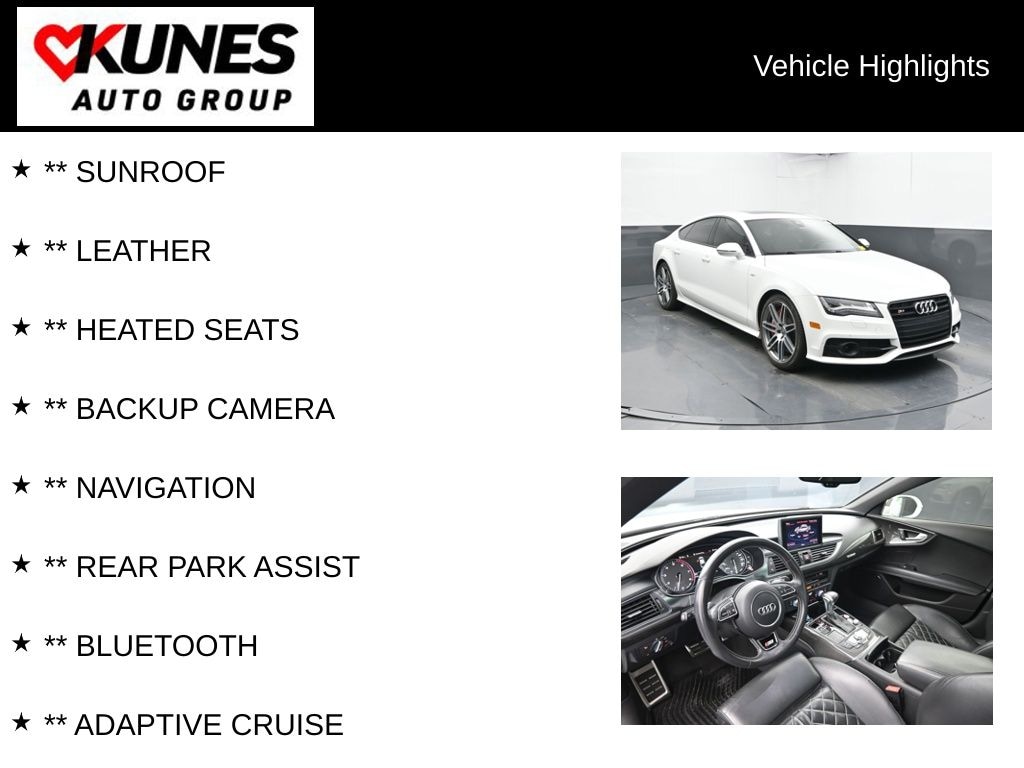 Used 2014 Audi S7 4.0T Prestige Quattro Sedan