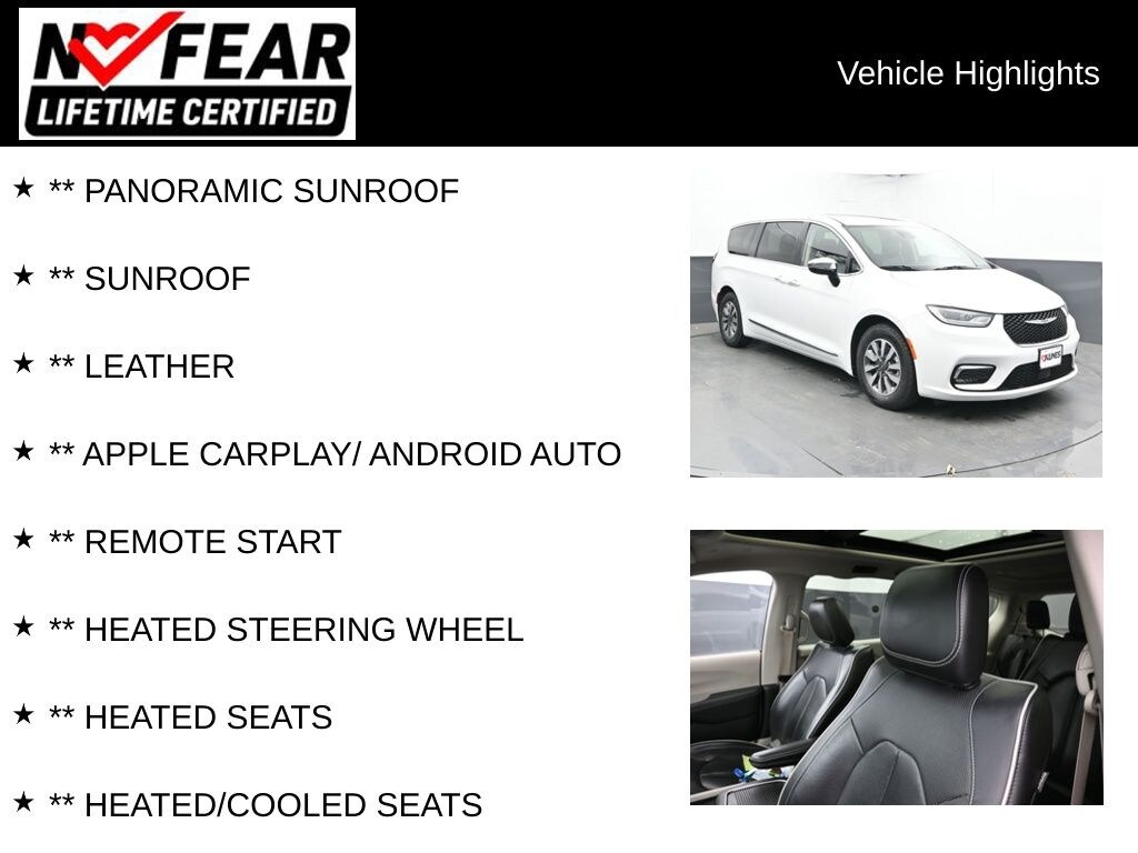 Certified 2023 Chrysler Pacifica Plug-In Hybrid Limited Van Passenger Van