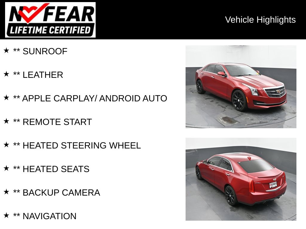 Used 2016 CADILLAC ATS 2.0L Turbo Luxury Sedan