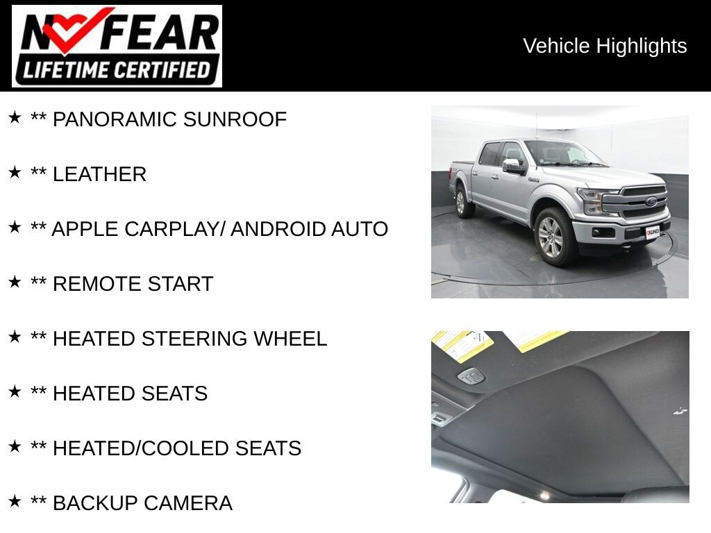 Certified 2018 Ford F-150 Platinum Truck SuperCrew Cab