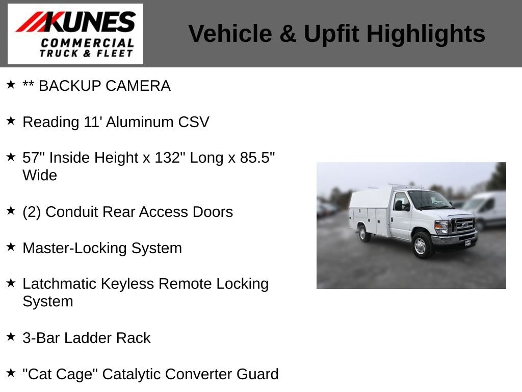 New 2025 Ford E-350 Cutaway Base Enclosed Service Body Truck