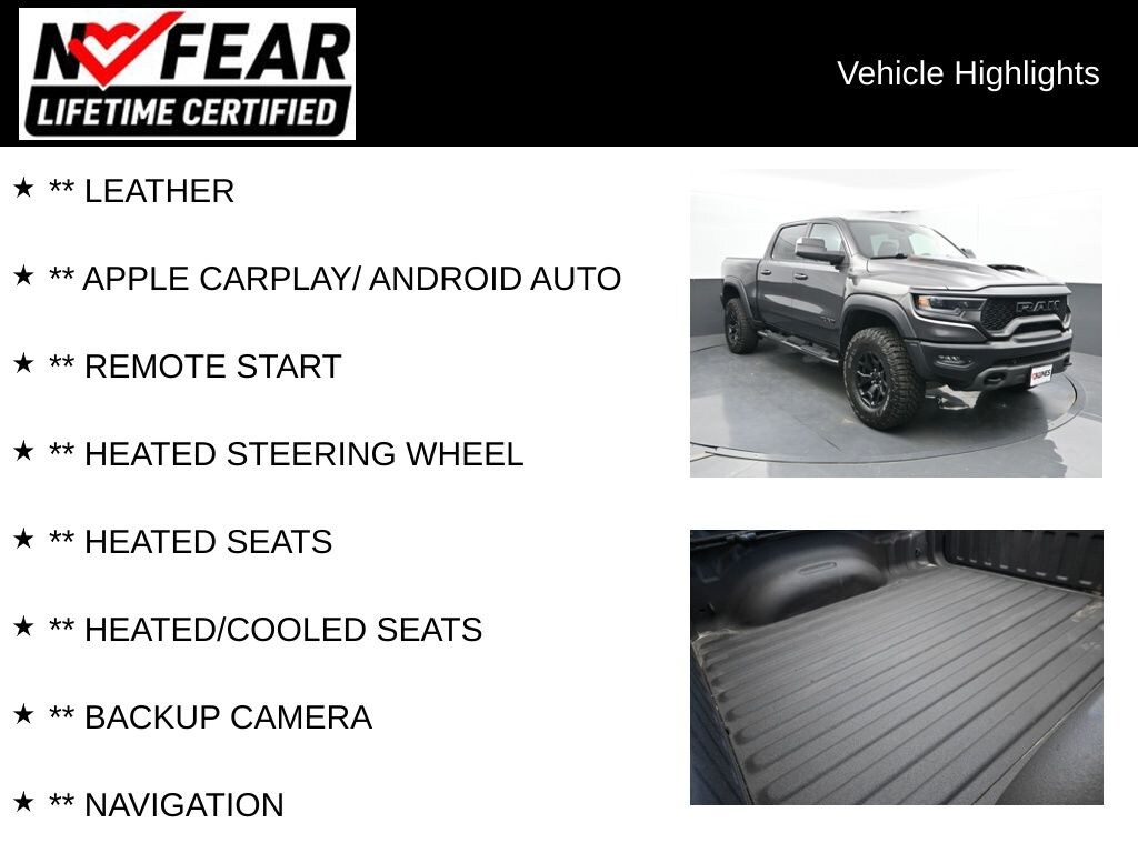 Certified 2021 Ram 1500 TRX Hellcat Truck Crew Cab