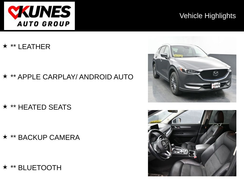Used 2019 Mazda CX-5 Touring with VIN JM3KFBCM4K0524926 for sale in Delavan, WI