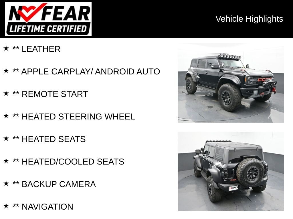 Used 2023 Ford Bronco Raptor - With Aftermarkets SUV
