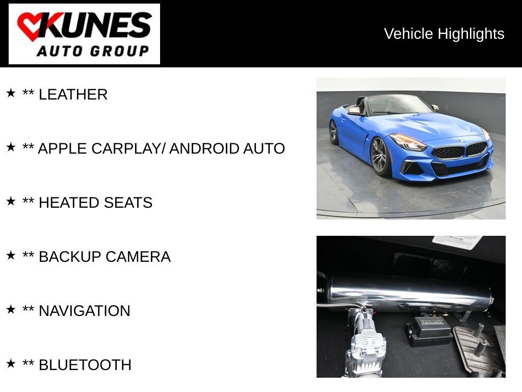 Certified 2020 BMW Z4 sDrive M40i DOWNPIPE, TUNE, & AIRBAGS Convertible