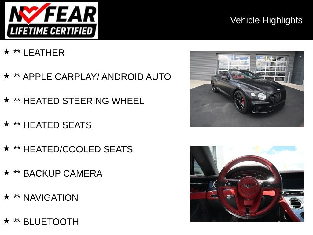Certified 2020 Bentley Continental GT V8 Satin PPF Convertible