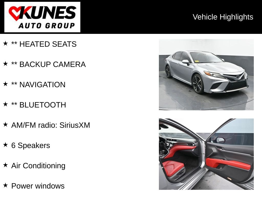 Used 2019 Toyota Camry XSE Sedan