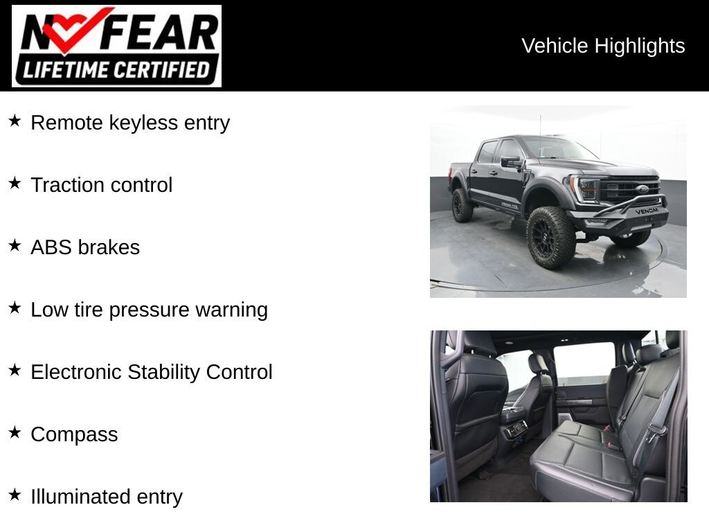 Certified 2022 Ford F-150 Hennessey Venom 775+HP Truck SuperCrew Cab