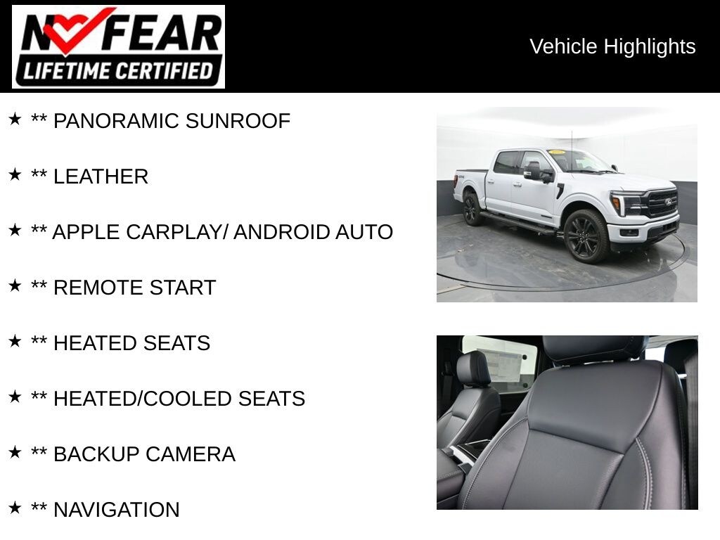 Certified 2025 Ford F-150 Lariat Truck SuperCrew Cab
