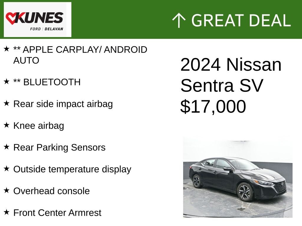 Used 2024 Nissan Sentra SV Sedan