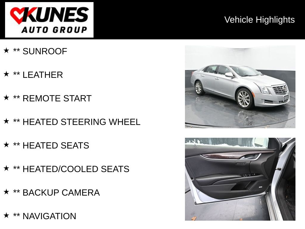 Used 2014 Cadillac XTS Luxury Collection with VIN 2G61N5S32E9293409 for sale in Delavan, WI