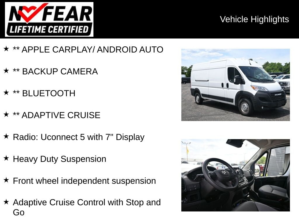 Certified 2026 Ram ProMaster 2500 High Roof Van Cargo Van