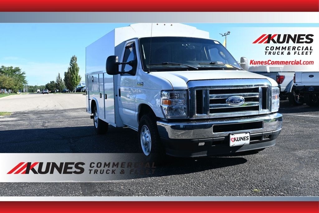 Used 2021 Ford E-350 Cutaway Base Cutaway Enclosed Service Body Truck