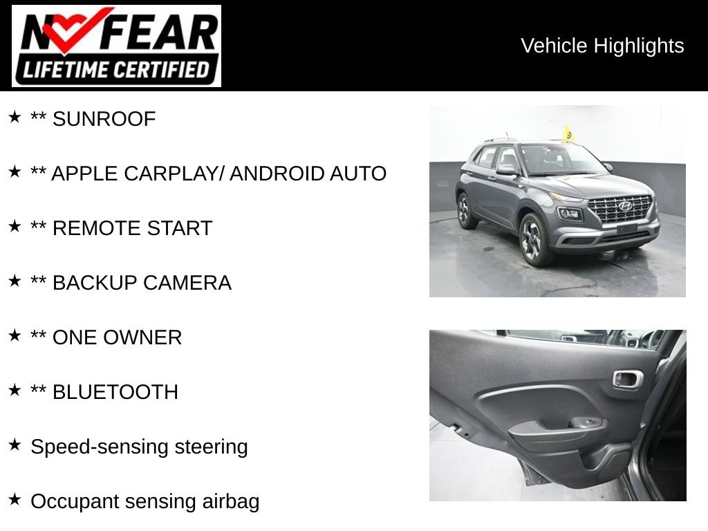 Certified 2025 Hyundai Venue SEL SUV
