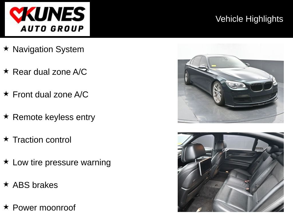 Used 2014 BMW 7 Series 750Li with VIN WBAYE8C59ED135856 for sale in Delavan, WI