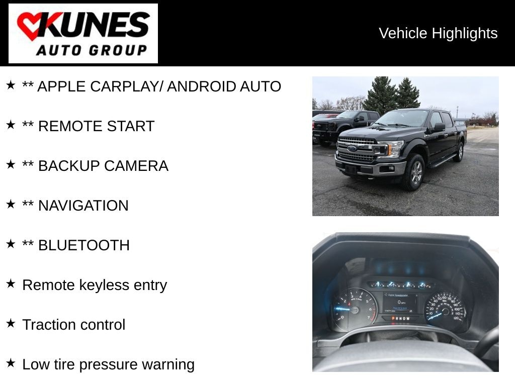 Used 2018 Ford F-150 XLT Truck SuperCrew Cab