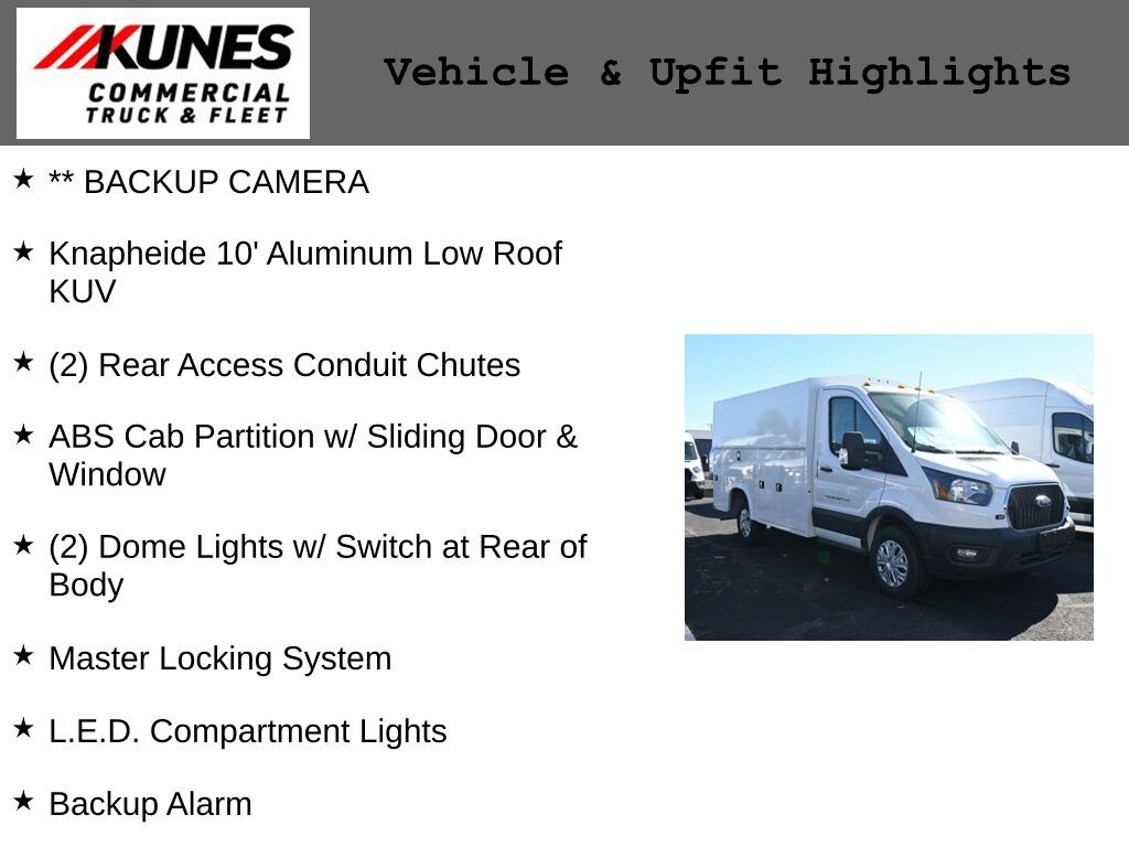 New 2024 Ford Transit-350 Cutaway Base Enclosed Service Body Truck