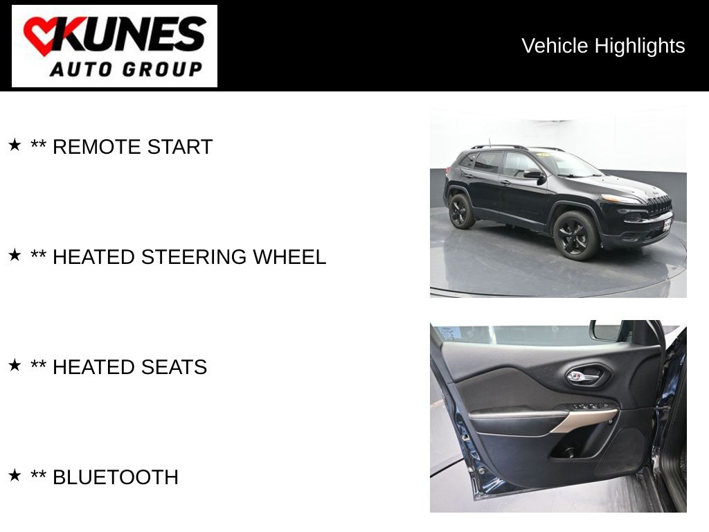 Used 2017 Jeep Cherokee Sport Altitude with VIN 1C4PJLAS5HW654465 for sale in Delavan, WI