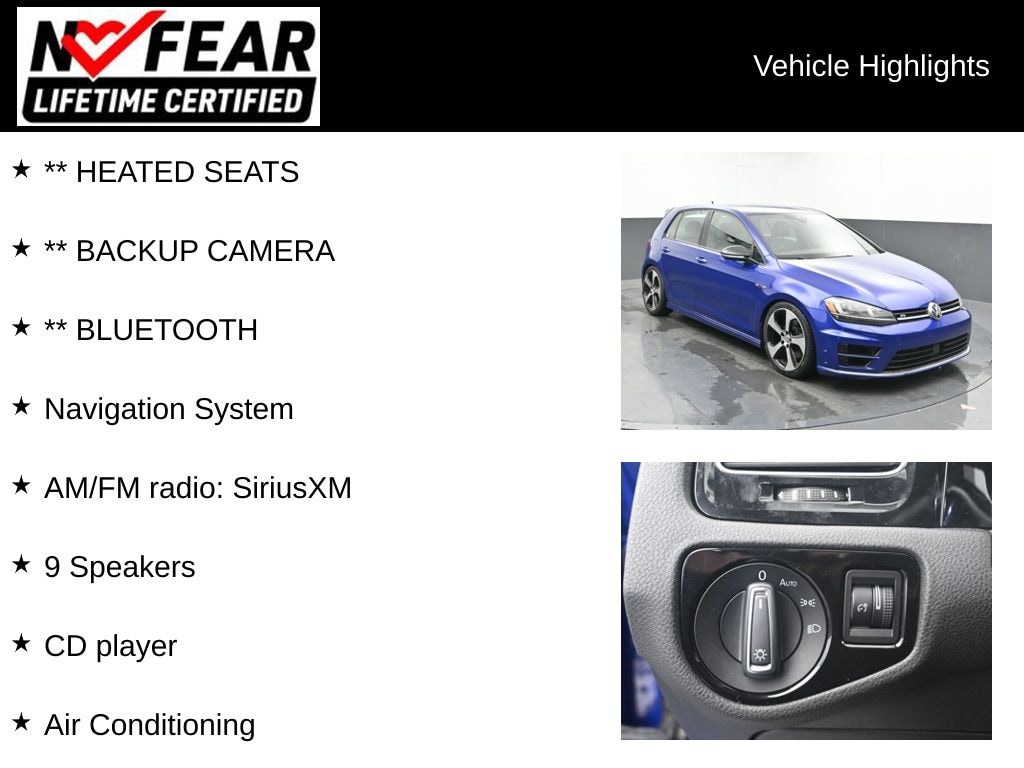 Used 2017 Volkswagen Golf R DCC & Navigation 4motion Hatchback