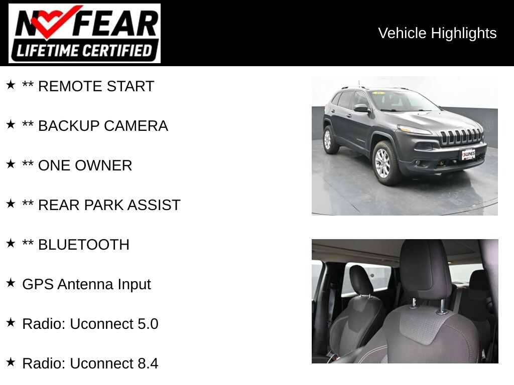 Certified 2016 Jeep Cherokee Latitude SUV